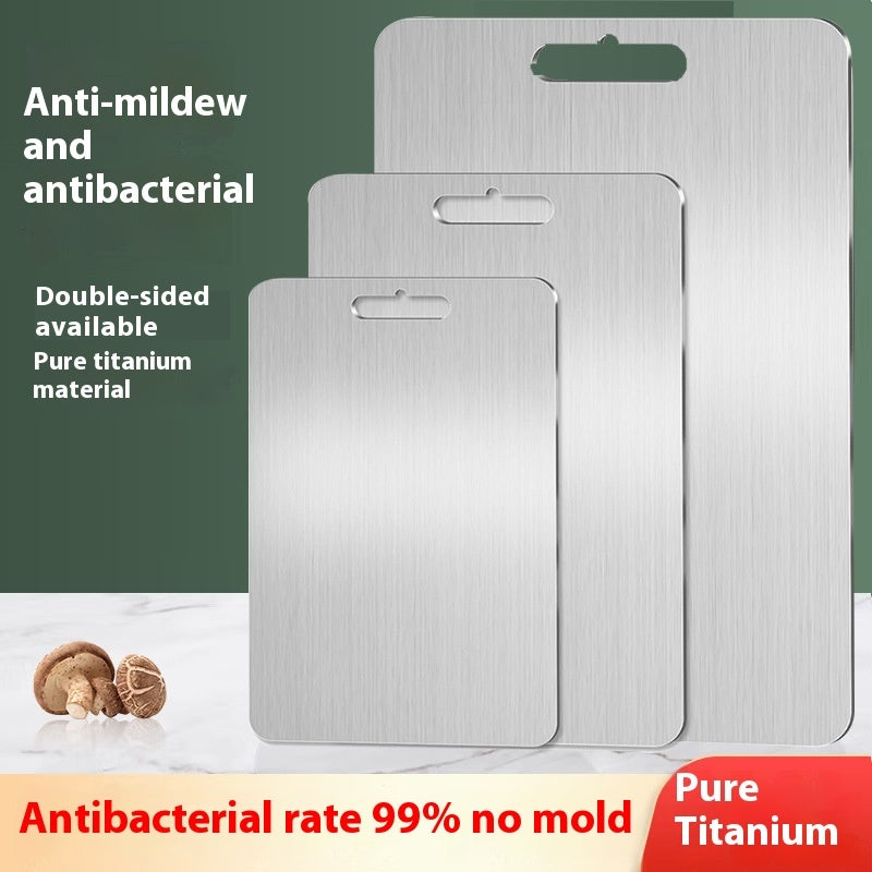 Titan-Schneidebrett, doppelseitiges Titan-Küchenschneidebrett